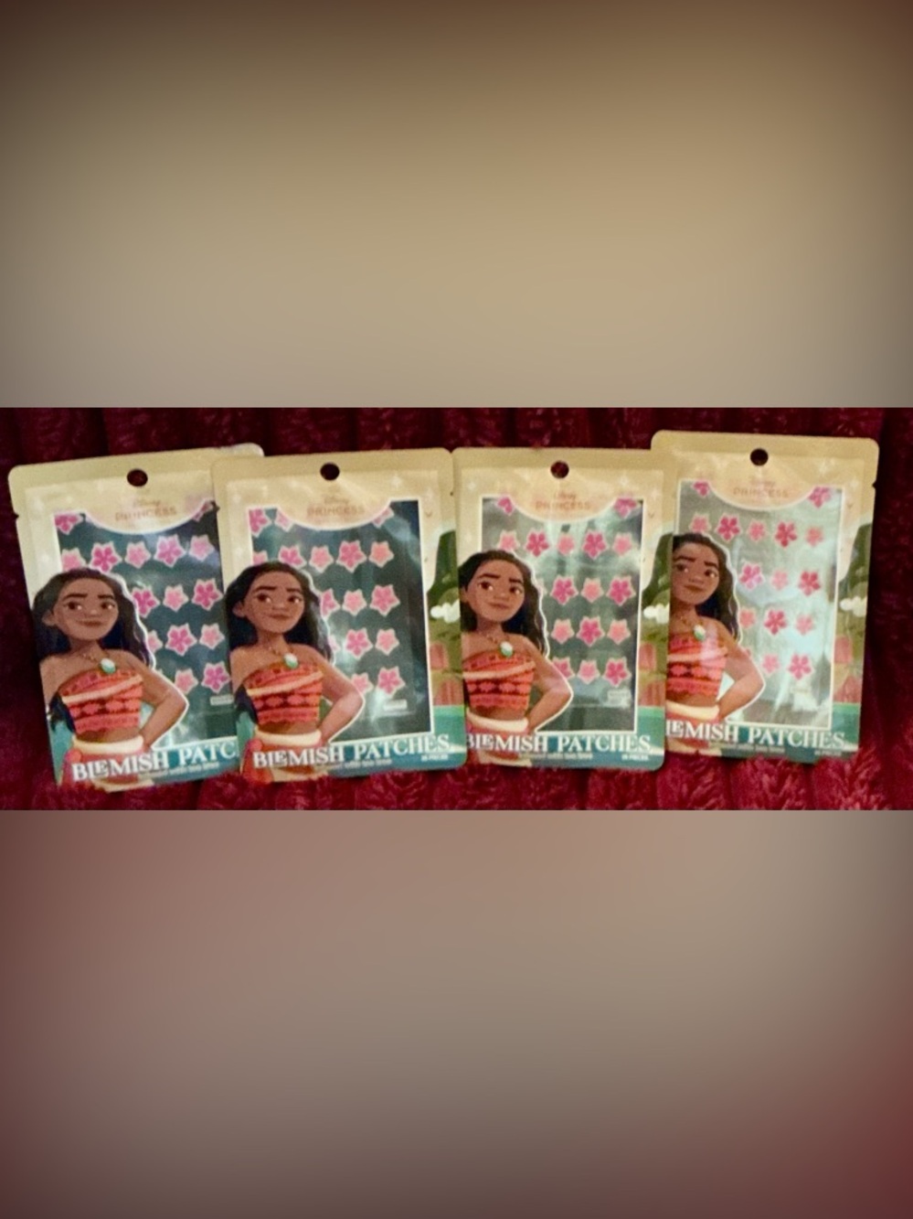 Disney Moana Pink Floral Blemish Patches Pack (Set of 4) - Picture 2 of 6